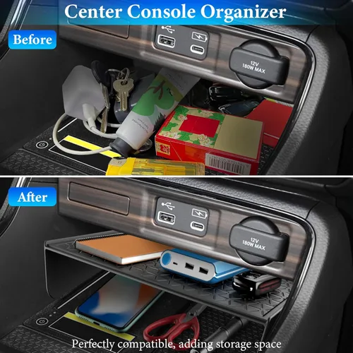 Miniatura 3 de YPHUIKI 2 piezas Organizador de consola central compatible con Honda CR-V 2023 2024 2025 2026, accesorios para CR-V híbrido deportivo, caja