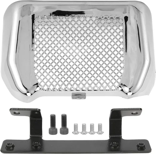 Miniatura 10 de Tyenaza Funda para enfriador de aceite de motocicleta, kit de protección para enfriador de aceite de motocicleta con soporte para Touring FLHT FLTRX