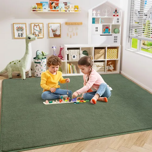 Miniatura 51 de Amearea Alfombras modernas para dormitorio, sala de estar, alfombra de espuma viscoelástica gruesa de 4 x 6 pies, alfombra de espuma viscoelástica