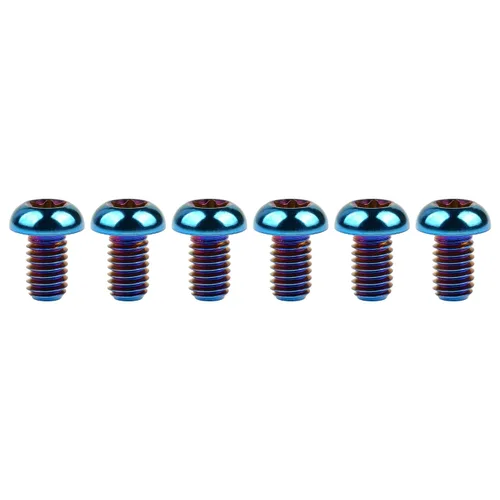 Miniatura 17 de Cabeza de botón de titanio Torx M5 M6 M8 x10 12 15 20 25 30 35 1.575 in para bicicleta, motocicleta, automóvil, tornillos paquete de 6