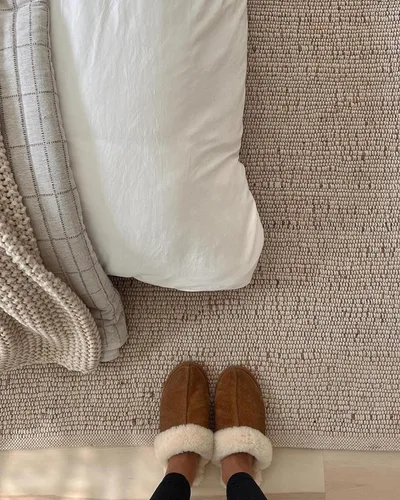 Miniatura 5 de S & L Homes Alfombra de Área de Yute y Algodón Tejida a Mano Natural Estilo Granja para Sala de Estar Dormitorio Cocina Pasillo Entrada - Decoración