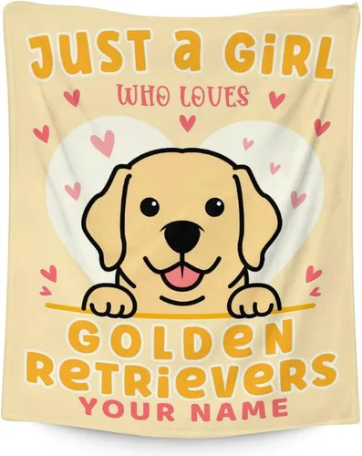 Miniatura 28 de Golden Retriever - Manta de regalo – 30 x 40 pulgadas, bonita manta de perro para amantes de los perros, niños, niños y niñas, mantas suaves