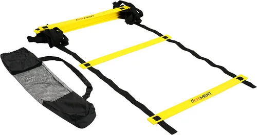EFITMENT Escalera de velocidad, escalera de agilidad, equipo de entrenamiento de velocidad con bolsa de transporte, 11 peldaños y 13.5 pies para
