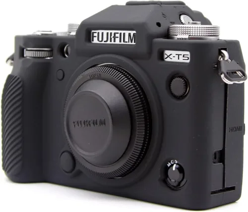 Miniatura 2 de Rieibi Fuji XT5 X-T5 - Funda protectora de silicona suave para cámara Fujifilm XT5 X-T5, funda ligera para cámara Fuji X-T5, color negro