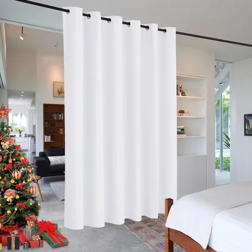 Miniatura 27 de RYB HOME - Cortinas extra largas con bloqueo de luz, persianas opacas insonorizadas para privacidad para cine en casa, oficina, fondo de patio, sala