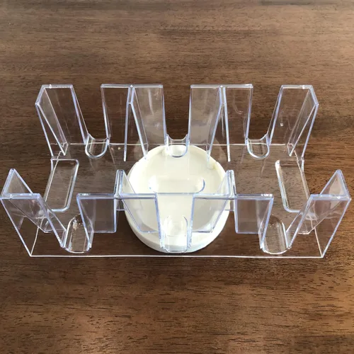 Miniatura 5 de Yuanhe - Bandeja giratoria para cartas de 9 barajas, soporte para cartas