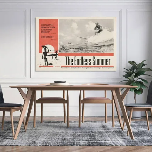 Miniatura 5 de Póster de película retro de verano infinito, pintura en lienzo, póster de arte de pared para dormitorio, sala de estar, decoración de 16 x 24