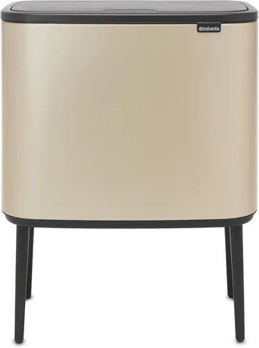 Miniatura 20 de Brabantia Bo Cubo de basura - 1 cubo interior de 9.5 galones (acero mate FPP) cubo de basura para residuos/reciclaje, compartimento extraíble +