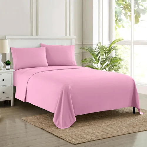 Miniatura 33 de Juego de sábanas de 1800 hilos – Sábanas de microfibra cepillada suave de calidad egipcia – Juego de ropa de cama de lujo con sábana encimera
