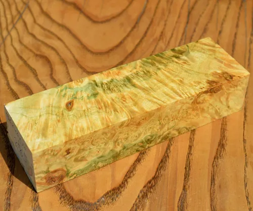Miniatura 3 de Estabilizado BURL Madera Bloque de madera Torneado en blanco Mango Cuchillos Cuchillo Cactus Jugo Estabilizador (#285)