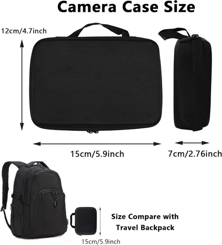 Miniatura 2 de Funda de transporte pequeña compatible con GoPro Hero 13 12 11 9 8/AKASO EK7000 Brave 4 Brave 7/DJI Osmo Action 5 Pro/ODDV/APEXCAM/Pro Xtreme Action
