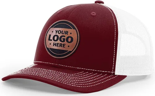 Miniatura 53 de Sombrero de parche de cuero de camionero personalizado grabado con láser