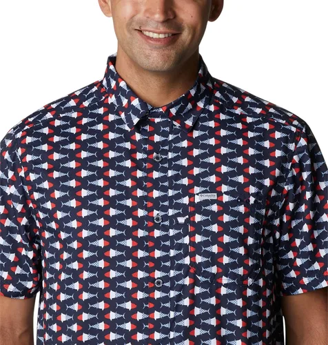 Miniatura 4 de PFG Super Slack Tide Camp - Camiseta para hombre, color gris
