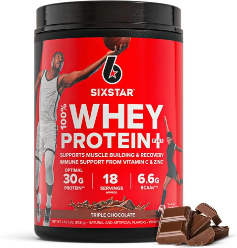 Six Star Proteína de suero de leche en polvo de proteína de suero de leche Plus | Aislado de proteína de suero y péptidos | Proteína magra en polvo