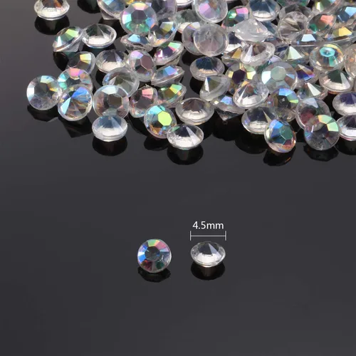 Miniatura 2 de 10000 cristales transparentes de mesa de boda para centro de mesa Confetti, diamantes de imitación acrílicos, diamantes de imitación