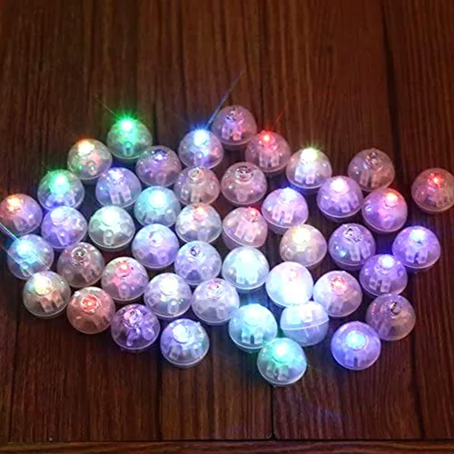 Miniatura 5 de Decoración de lámparas en bolas para fiestas de boda, luz de larga duración para linterna de papel, luz de flash LED multicolor, 100