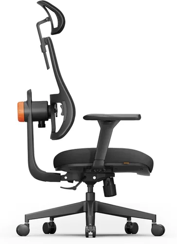 Miniatura 5 de Newtral Silla ergonómica de oficina en casa, silla de escritorio de respaldo alto con soporte lumbar adaptativo único, reposacabezas ajustable
