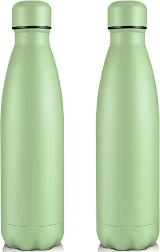 Miniatura 36 de Volhoply Botellas de agua aisladas de 25 onzas, paquete de 1/2/4, termo de acero inoxidable de doble pared que mantiene el frío y el calor, botella