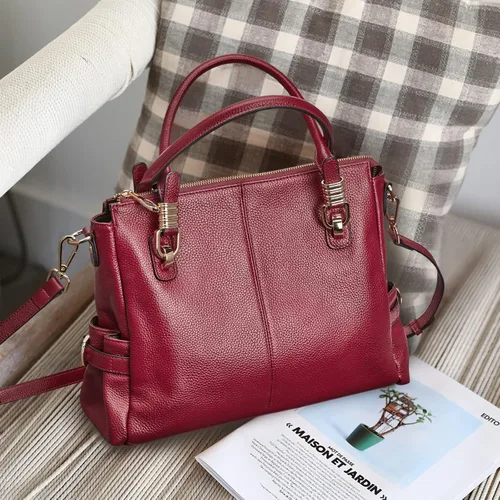 Miniatura 20 de Kattee Cartera bandolera estilo urbano de cuero para mujer