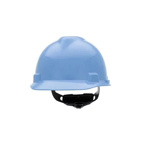 Miniatura 21 de MSA 477484 V-Gard - Casco de seguridad, con suspensión de trinquete Fas-Trac III, carcasa de polietileno, protección anti-impacto superior, correas