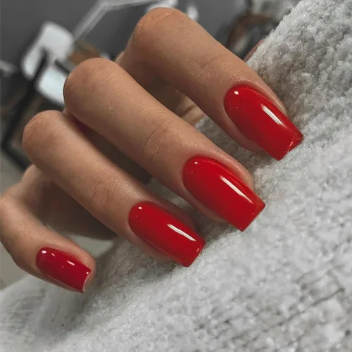 Miniatura 16 de Uñas postizas a presión color rosa bebé, uñas postizas cuadradas medianas con pegamento en uñas de longitud media, uñas acrílicas cortas