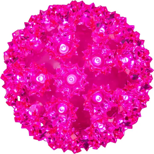 Miniatura 24 de Novelty Lights - Esfera de estrella de luz LED de 6 pulgadas con 50 luces, 100% verdadero parpadeo blanco cálido, bola de ornamento, cable