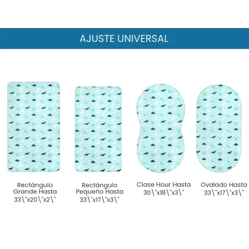 Miniatura 7 de Sábana de cuna, paquete de 2 sábanas de cuna, sábanas de cuna ultra suaves para bebés niños o niñas, ajuste universal para cuna rectangular