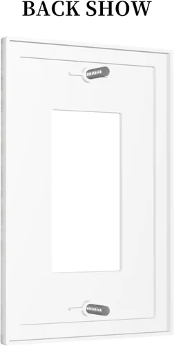 Miniatura 1308 de Placa Decorativa de Pared de Granja Rústica con Cuerno de Madera para Puerta de Granero 1 Banda Duplex Cubiertas de Toma Eléctrica Soltera