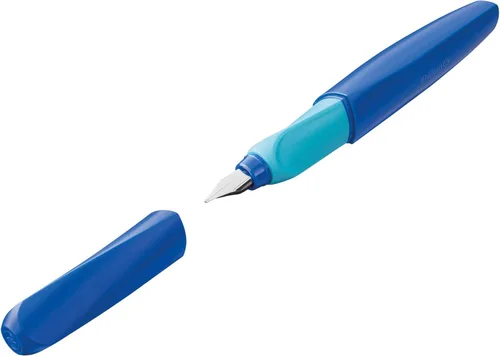 Miniatura 19 de Pelikan Pluma estilográfica Twist 946806 con 1 cartucho de tinta, punta media, color negro, en caja