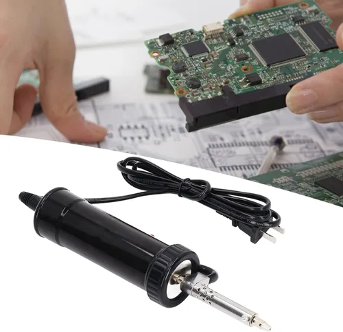 Miniatura 7 de Bomba desoldadora eléctrica con 3 puntas de succión, ventosa automática de soldadura al vacío de 350 W, enchufe de EE. UU. CA 110 V, acero