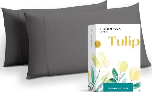 Miniatura 39 de Carressa Linen - Juego de sábanas de 800 hilos de 100 % algodón egipcio, tamaño King (4 piezas, arena del desierto) suave, refrescante, bolsillo
