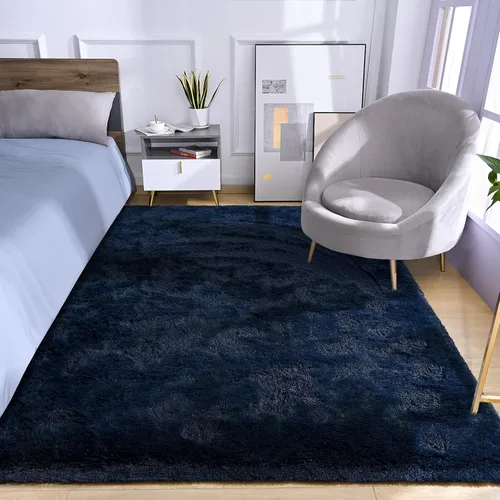Miniatura 2 de Amearea Alfombra de Área Peluda Esponjosa para Dormitorio de Niños Sala de Estar, Extra Suave y Difusa Alfombras Peludas, Antideslizante, Alfombra
