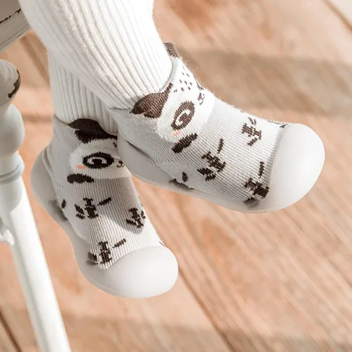 Miniatura 5 de Zapatos de cuna para bebé, para interiores, para primeros pasos, cálidos, para niñas y niños, zapatos de deporte lindos animales, zapatos