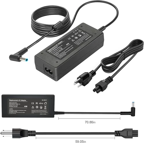 Miniatura 3 de Cargador compatible con HP 741727-001, 15, 15, 17 pulgadas, portátil, para estudiantes y negocios de 14 pulgadas, 15 pulgadas, 17 pulgadas