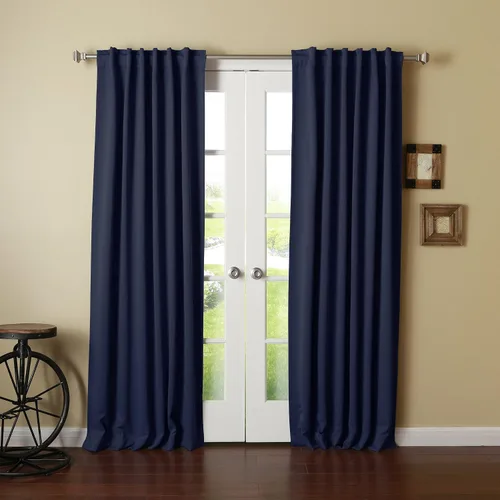 Miniatura 13 de Best Home Fashion Cortinas opacas con aislamiento térmico, pestaña trasera, bolsillo para barra, color gris, 52 pulgadas de ancho x 126 pulgadas