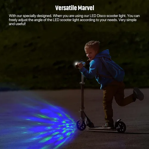 Miniatura 4 de Luz LED para scooter de discoteca, accesorios de luz para scooter, color RGB y patrones dinámicos, compatible con manillar de scooter, ángulo