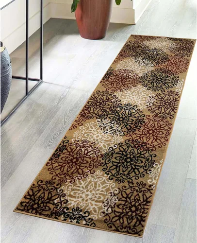 Miniatura 27 de SUPERIOR – Alfombra de área contemporánea de la colección Leigh - Alfombra moderna de 5/16 de pulgada (8 mm) de pelo con diseño de medallón floral