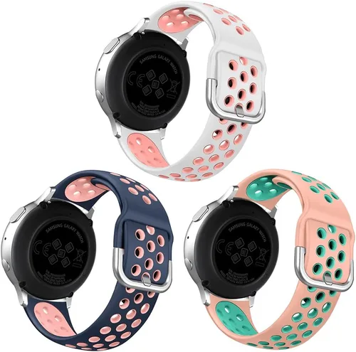 Paquete de 3 correas compatibles con Samsung Galaxy Watch Active 2 de 1.575 pulgadas, 1.732 pulgadas/Active/Galaxy Watch 3 Band 1.614 pulgadas/Watch