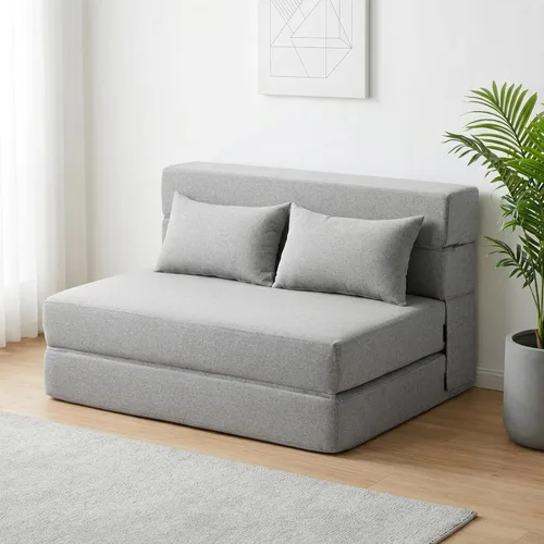 Miniatura 18 de SUYOLS Sofá Cama Plegable con Almohadas - Silla Convertible Sofá de Piso y Colchón para Dormir, Sleeper de Espuma Viscoelástica Plegable para Sala