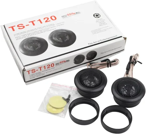 Miniatura 3 de Altavoz de agudos para automóvil de 1 pulgada, 200 W, cúpula de seda, tweeters componente de audio, sistema de altavoces premium, kit de tweeter