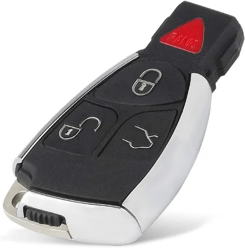 Miniatura 3 de Keymall Keyless Entry Remote Car Key FOB Shell Case 3 Button+Panic para Mercedes-Benz CLS C E S (Solo tiene un soporte de batería)