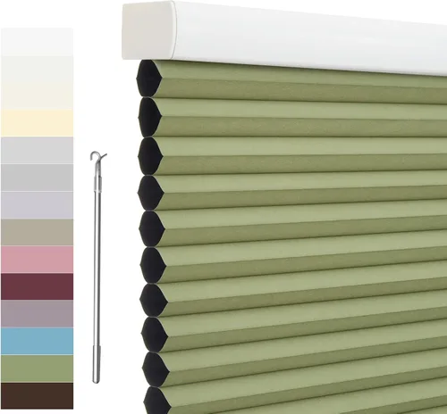 Miniatura 14 de Tonature Persianas Celulares de Tamaño Personalizado para Ventanas Cortinas Blackout sin Cordón Persianas Enrollables Protección UV Aislamiento