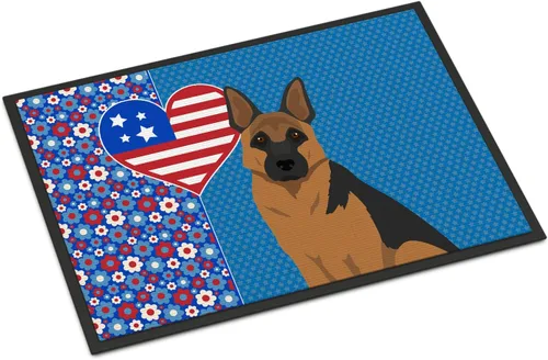Miniatura 115 de Caroline's Treasures WDK5119JMAT Airedale Terrier USA - Tapete para interiores o exteriores, 24 x 36 pulgadas, tapete para puerta delantera