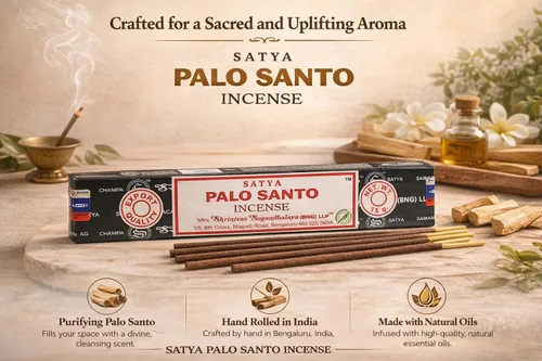 Miniatura 4 de Satya Palo Santo 15 gramos x 3 paquetes de varillas de incienso para positividad, meditación, relajación, yoga, sanación
