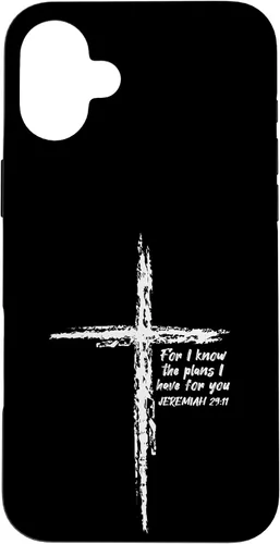 Miniatura 23 de Cross I Know The Plans Verse Bible Jesus God - Funda de regalo cristiana para iPhone 17