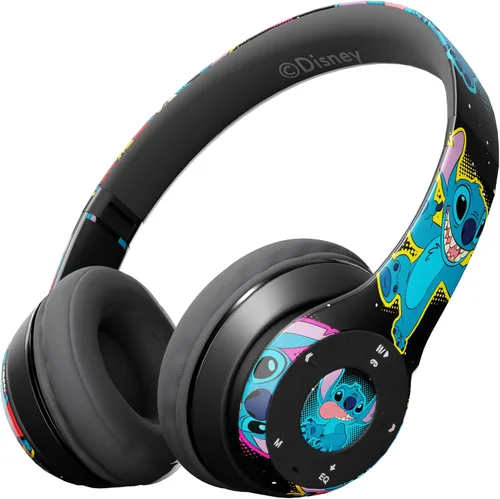 Miniatura 9 de iJoy Disney Lilo & Stitch Expressions - Auriculares Bluetooth plegables inalámbricos con micrófono integrado, diseño de expresiones de puntada