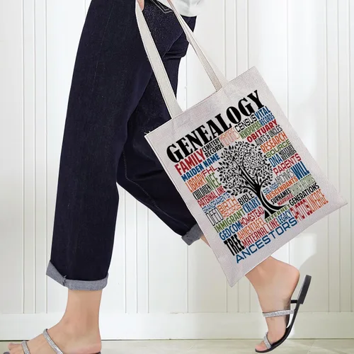 Miniatura 4 de BWWKTOP Genealogist Tote Bag Genealogía Regalos Historiador Investigador Bandolera Familiar Historiador Regalos