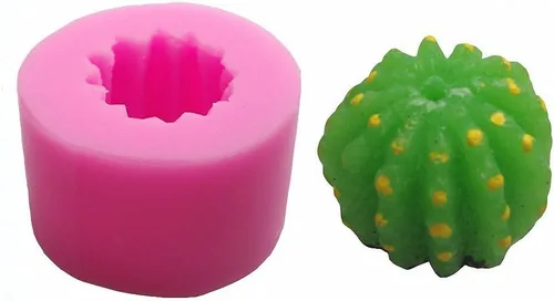 Miniatura 4 de MoldFun Juego de 3 moldes de silicona para cactus, moldes de cactus para decoración de fondant de pasteles, mini jabón, chocolate, caramelo, vela