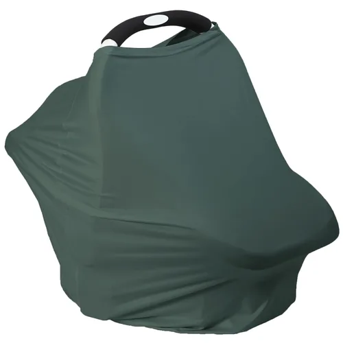 Miniatura 10 de Funda de asiento de automóvil transpirable para bebés, funda de lactancia de rayón suave multiusos para lactancia materna, toldo de asiento de Rosa