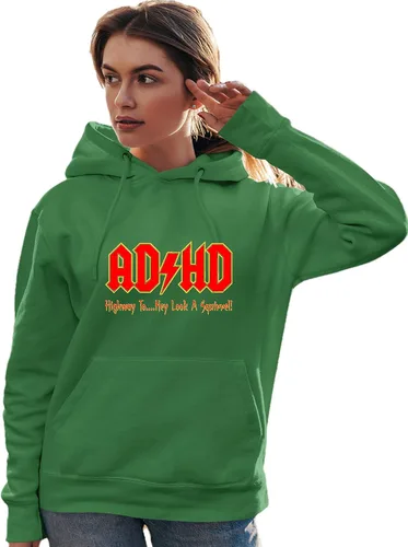 Miniatura 62 de Go All Out Sudadera con capucha para hombre y mujer con texto en inglés "Highway To Hey Look A Squirrel